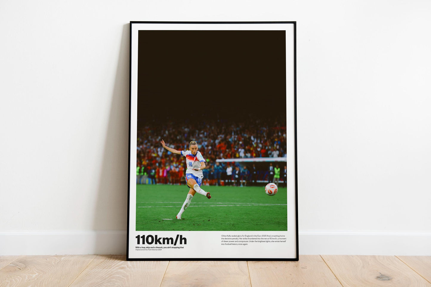 England Lionesses Euro 2025 Winners Ladies Football Poster Print Vintage painting, Chloe Kelly, Hannah Hampton, lucy bronze, penalty