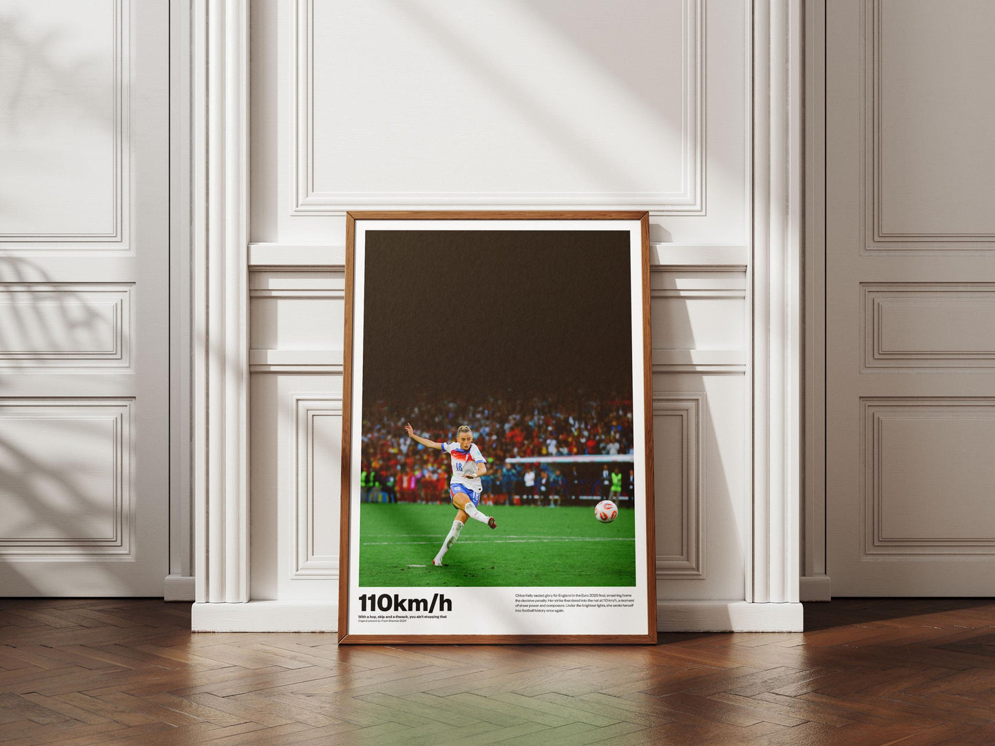 England Lionesses Euro 2025 Winners Ladies Football Poster Print Vintage painting, Chloe Kelly, Hannah Hampton, lucy bronze, penalty