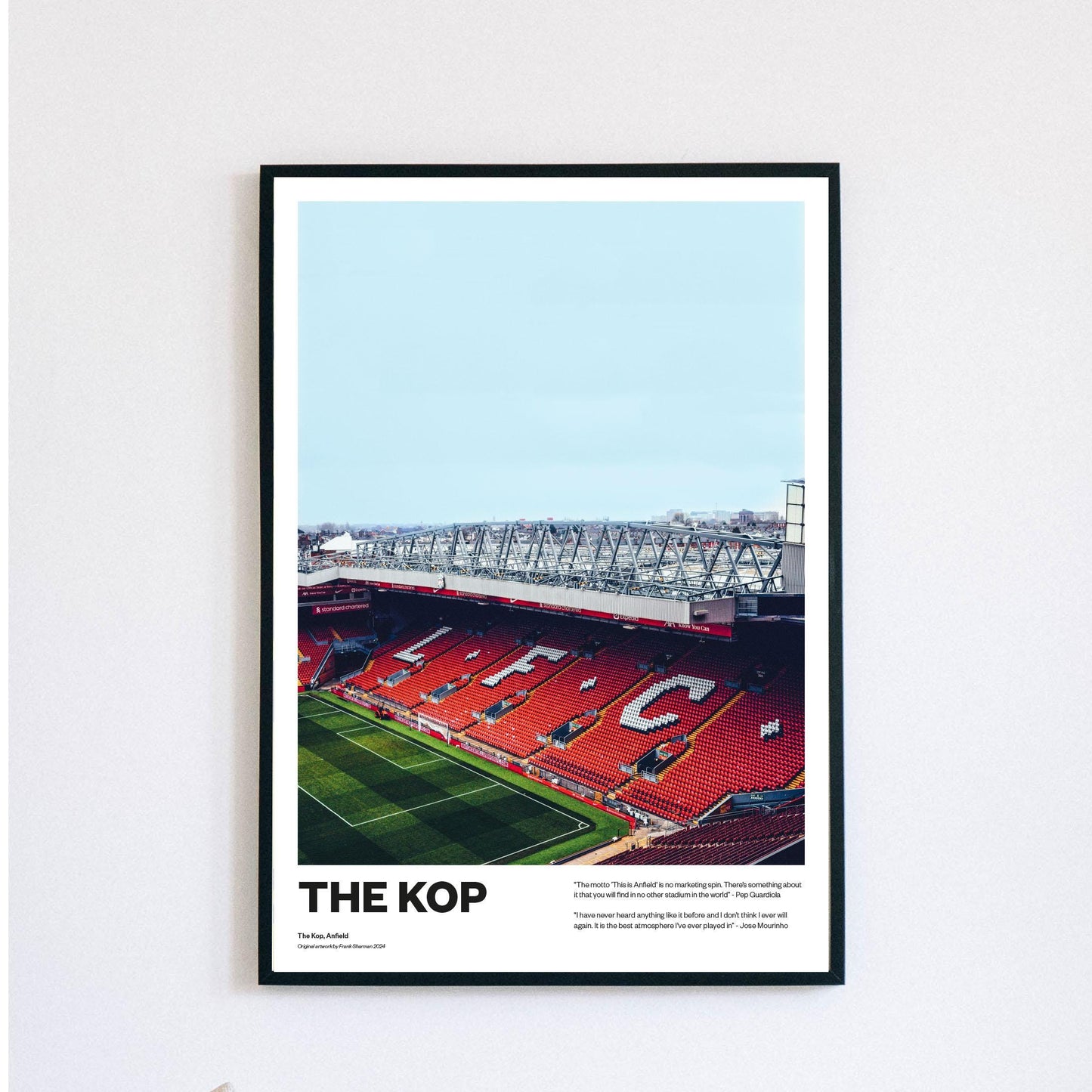 Liverpool Lfc Anfield The Kop, Stadium, Arne Slot, Jurgen Klopp Football Poster Print Vintage Retro print painting, this is Anfield