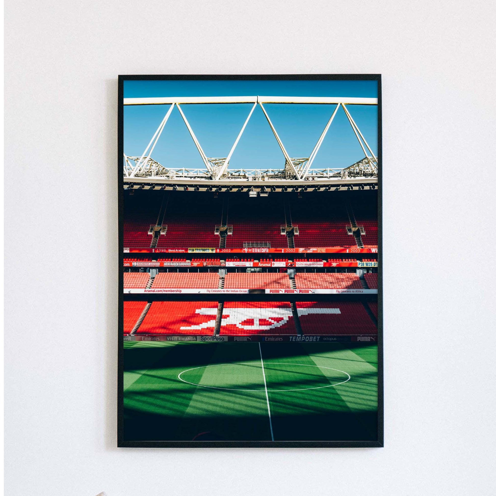 Arsenal Football Poster Print Vintage Retro A4 A3 print painting AFC Gunners Henry, Saka, Ødegaard, Rice, Wright | Emirates Stadium