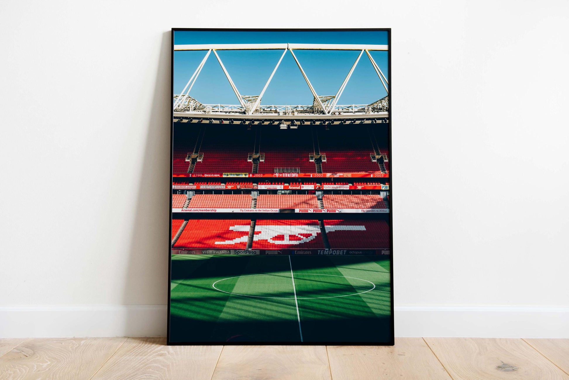 Arsenal Football Poster Print Vintage Retro A4 A3 print painting AFC Gunners Henry, Saka, Ødegaard, Rice, Wright | Emirates Stadium