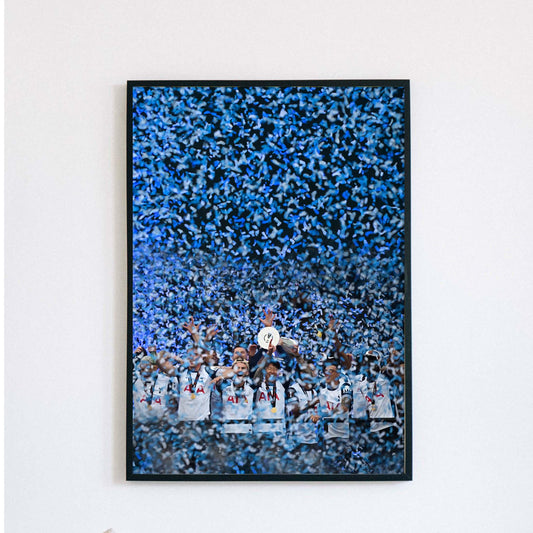 Tottenham Hotspur - Europa League winners - trophy lift - Stadium Poster Print A4 A3 painting, Spurs, son heung-min