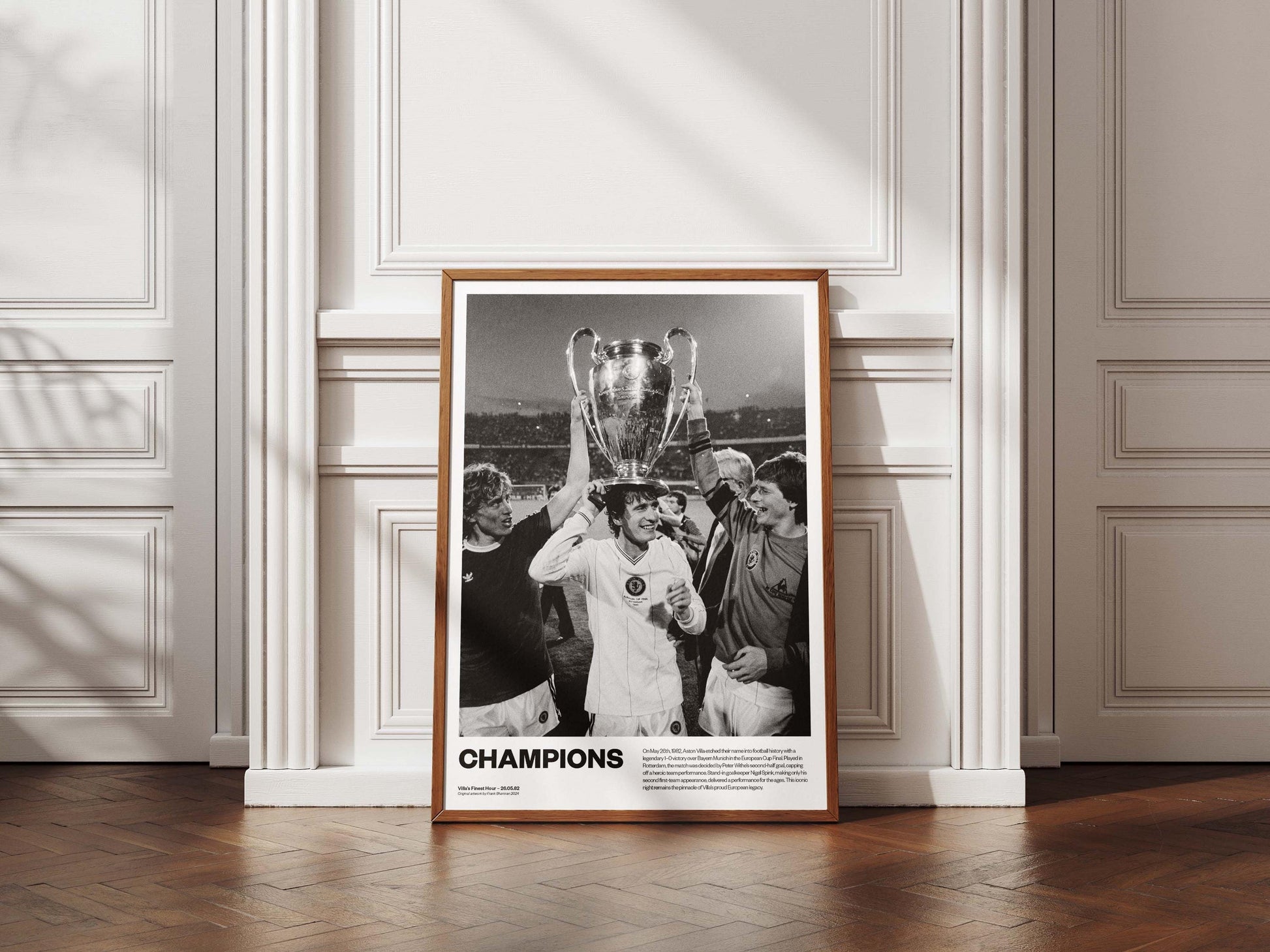 Aston Villa 1982 European Cup Final Poster – Rotterdam Victory Football Print - Champions League