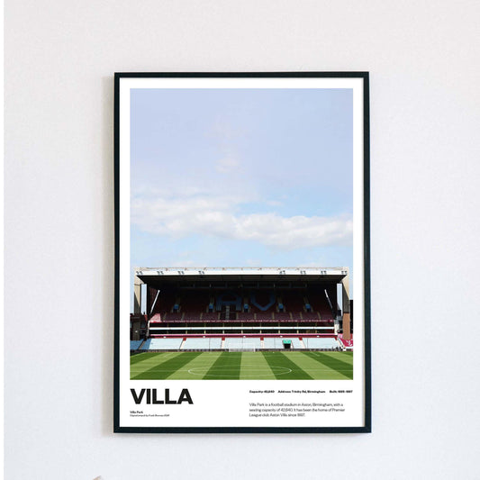 Villa Park – Aston Villa Stadium Poster – AVFC Football Print - AVFC Gift for Fans