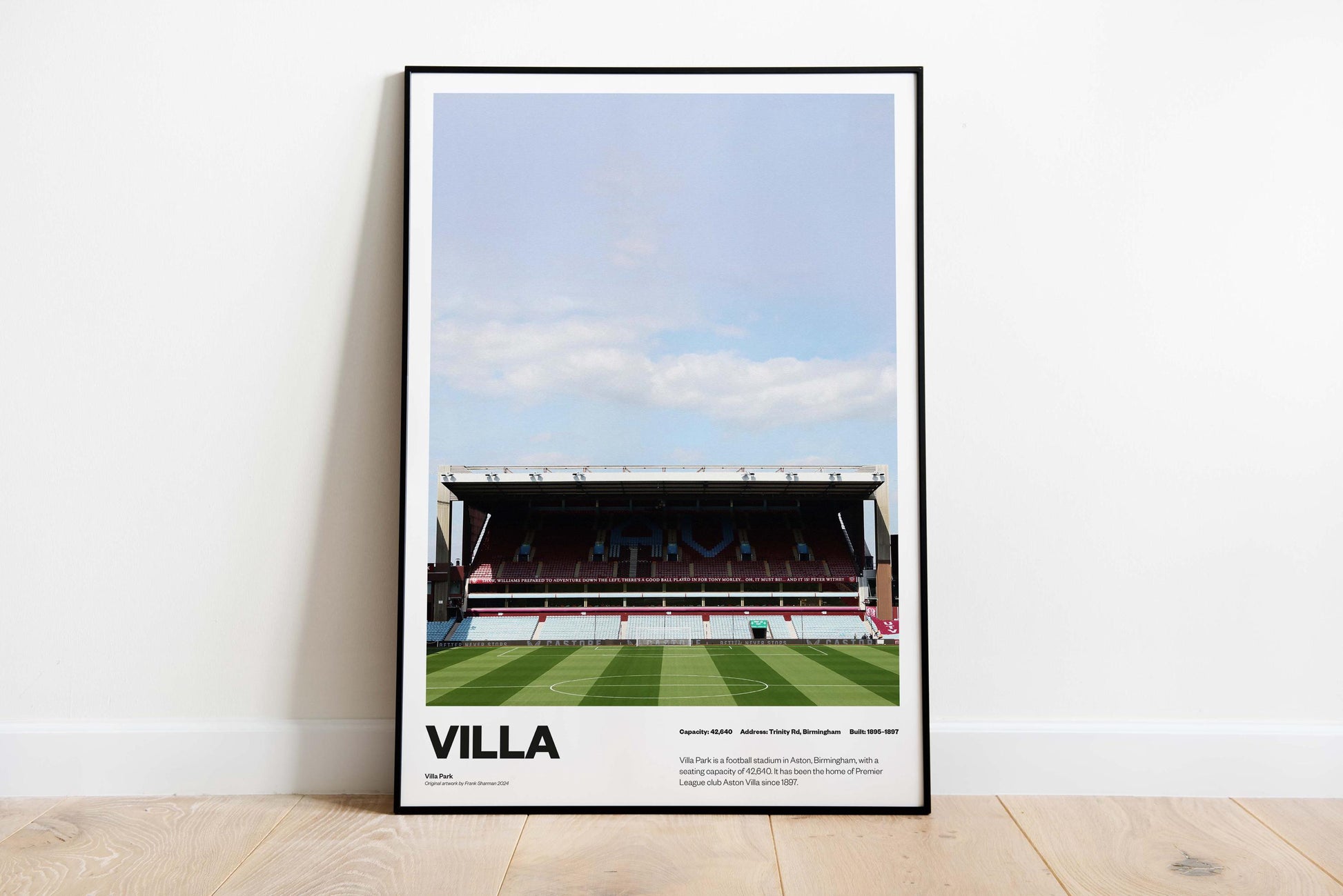 Villa Park – Aston Villa Stadium Poster – AVFC Football Print - AVFC Gift for Fans