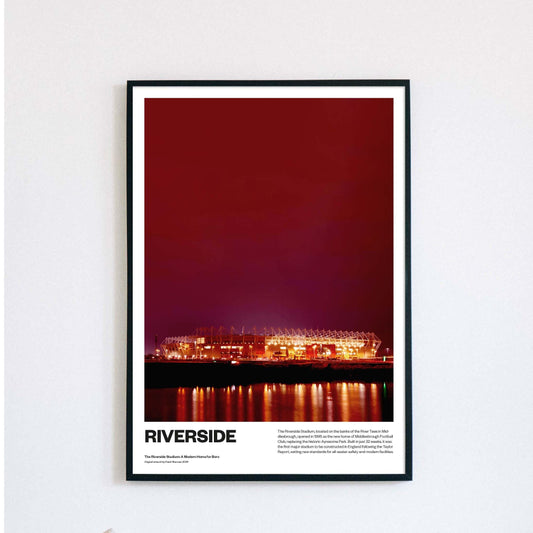 Riverside Stadium Middlesbrough Football Poster – Historic Boro Home Wall Art Print