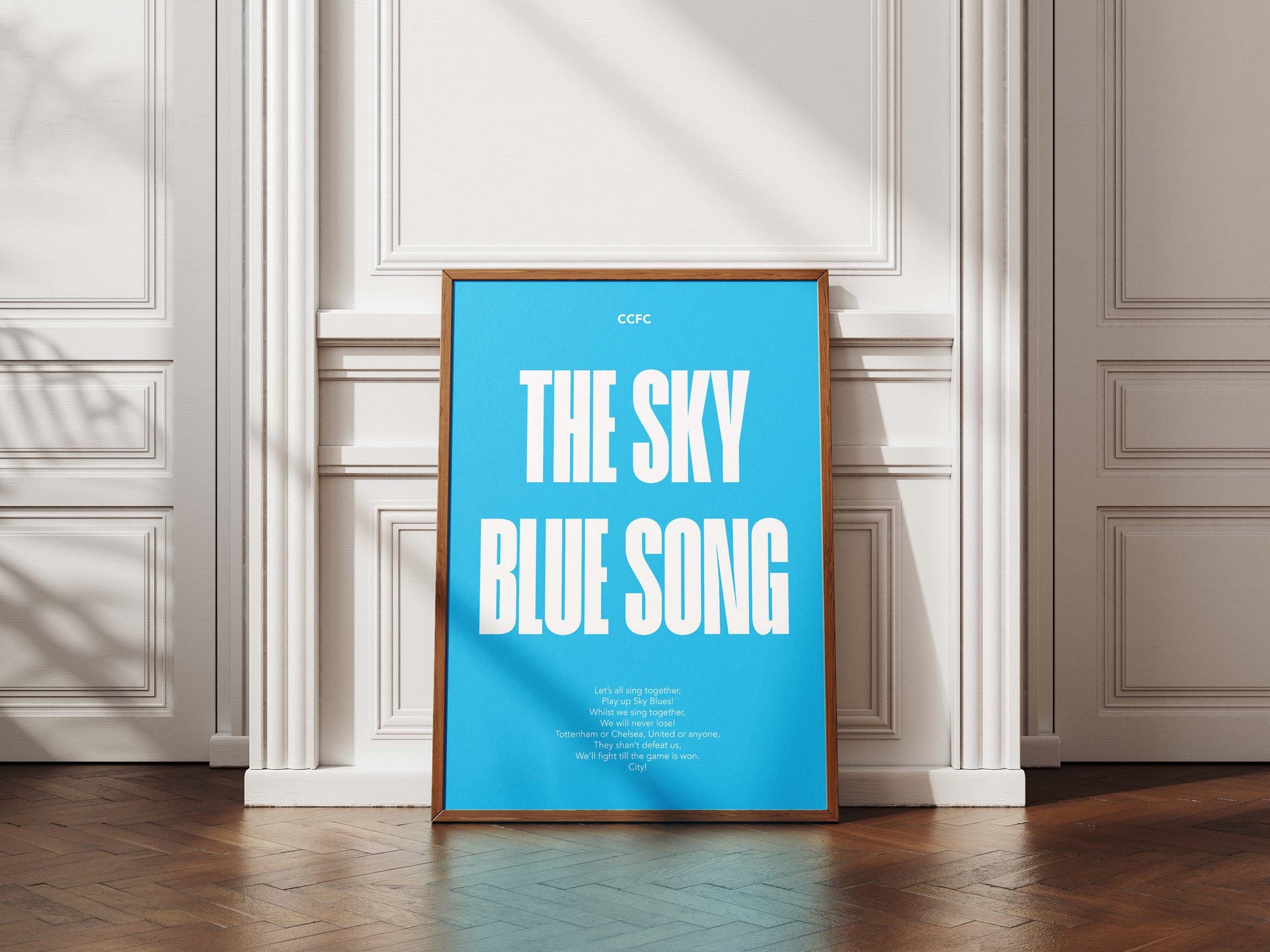 Coventry City Sky Blue song football chant lyrics - poster print - artwork