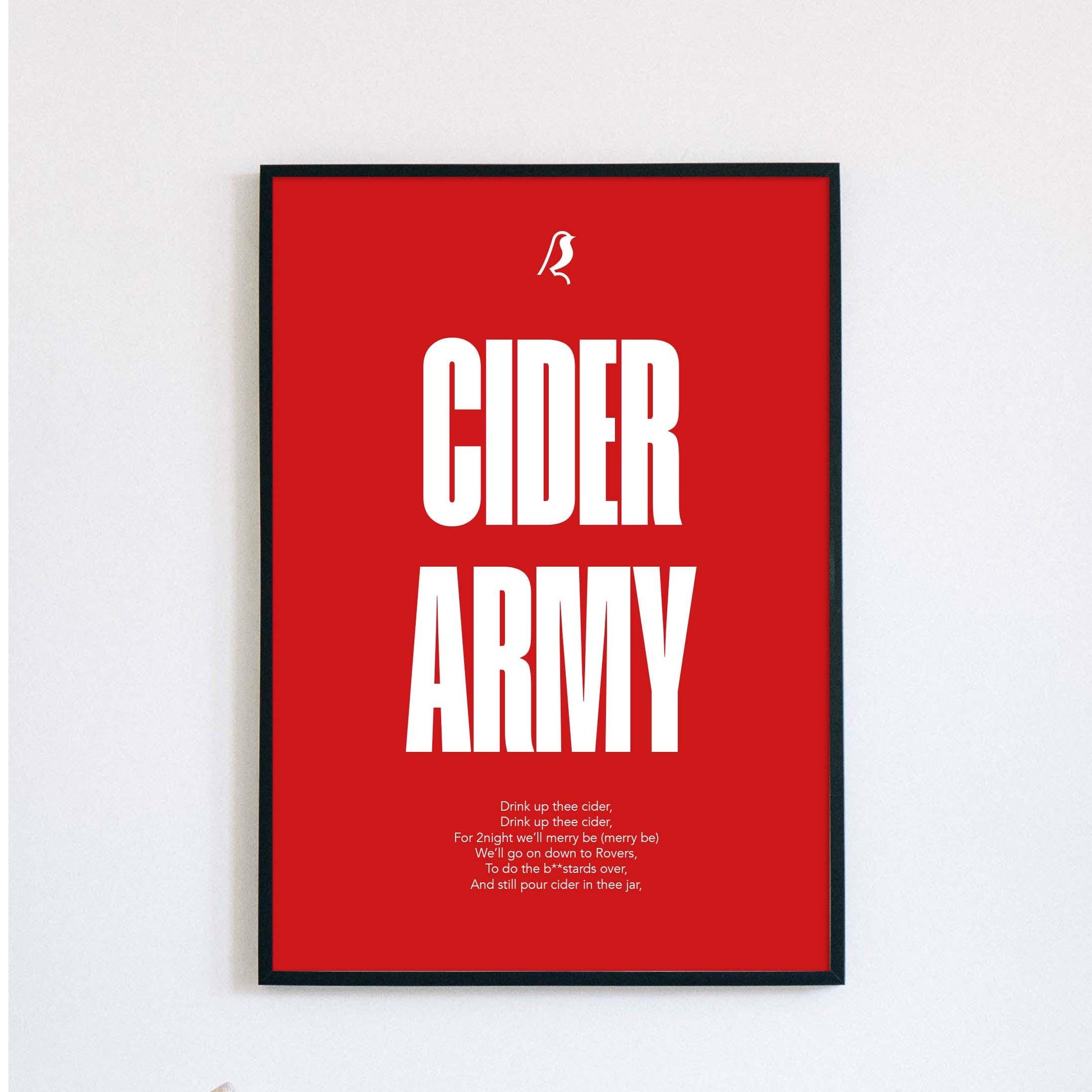 Bristol City | Cider Army | chant | - Poster, Wall Art, Home Decor, Gift, Print - ashton gate bristol