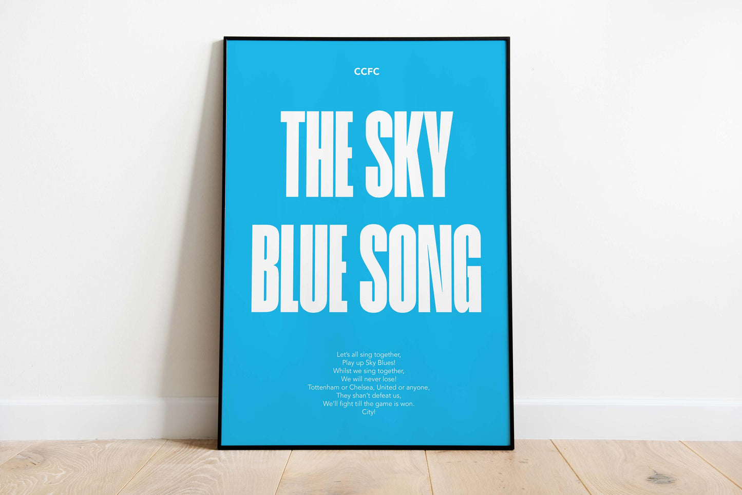 Coventry City Sky Blue song football chant lyrics - poster print - artwork