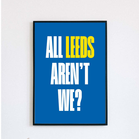 Leeds United | trophy lift | parade | Elland Road - Poster, Wall Art, Home Decor, Gift, Print Lufc - All Leeds Aren't We?